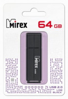 Флэш-диск USB 64 ГБ  Mirex LINE BLACK 64GB (ecopack)