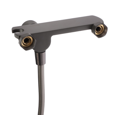 СоюзКран Смеситель для ванны с душем, картридж 35мм, цинк, графит