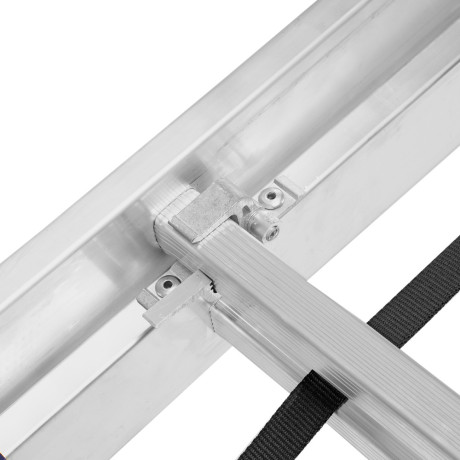 Лестница, 2 х 14 ступеней, алюминиевая, двухсекционная, Сибртех