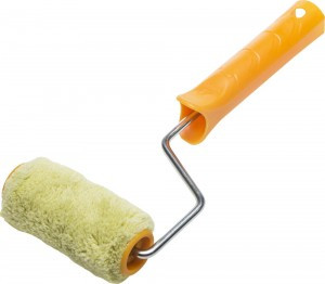 Валик STAYER "MASTER" SYNTEX ПОЛИАКРИЛ малярный в сборе, ворс 12мм, бюгель 6мм, 30х100мм