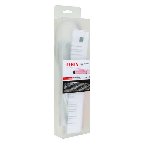 LEBEN Плойка для завивки волос яркая 220В, алюминий, пластик, 4 цвета