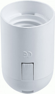 Navigator Патрон E27 пластик. подвесной белый NLH-PL-E27 (50!) 71613