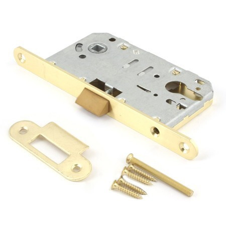 Замок врез БЕСШУМНЫЙ 5300-P-G (золото) Apecs (межос -85мм) \5 (40)
