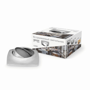 Gauss CA067 св-к встр. MR16 Круг 85(80)x38 Хром