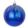 СНОУ БУМ Набор шаров 8 см, 4 шт, синий, 26-142
