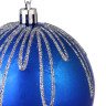 СНОУ БУМ Набор шаров 8 см, 4 шт, синий, 26-142