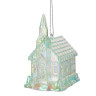 СНОУ БУМ Подвеска декоративная "Домик", 7.5х5.5х9.5 см, акрил, зеленый