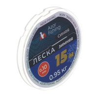 AZOR FISHING Леска зимняя, 30м, 0,10мм, 0,95кг, прозрачная