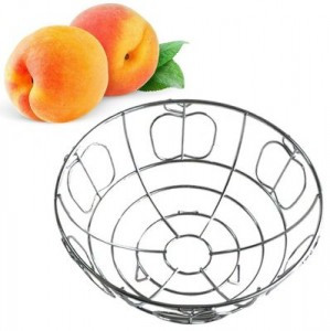 Корзина д/фруктов "Яблоко" хром (кратность 6шт!!!) AN52-66 Мультидом