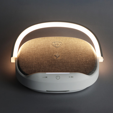 BY Колонка беспроводная Space Speaker, 10 Вт, 3.7В/4000мАч, ночник, беспроводная зарядка Qi 15W