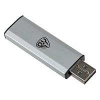 BY Флеш-карта USB2.0 выдвижная Silverslide, 32гб, блистер, алюминий, пластик, серебристый