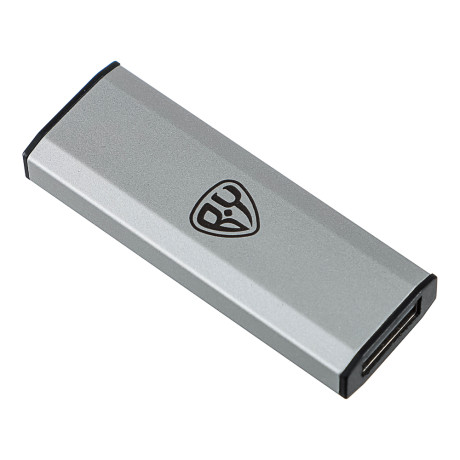 BY Флеш-карта USB2.0 выдвижная Silverslide, 32гб, блистер, алюминий, пластик, серебристый