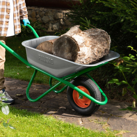 Тачка садово-строительная, усиленная, грузоподъемность 200 кг, объем 90 л Palisad