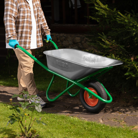 Тачка садово-строительная, усиленная, грузоподъемность 200 кг, объем 90 л Palisad