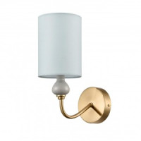 LUMION 6590/1W CLASSI LN25 латунь/мятный зеленый, мет., кер./текстиль Бра E14 40W 220V ANRI