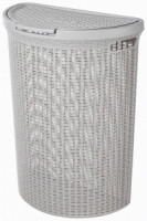 Корзина д/белья 45л &quot;eco style&quot; 460х265х610 мм, светло-серый (5!) 431217630 Бытпласт