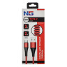 NG Кабель для зарядки Спираль Type-C, 2 м, 3А, быстрая зарядка QC3.0, 3 цвета
