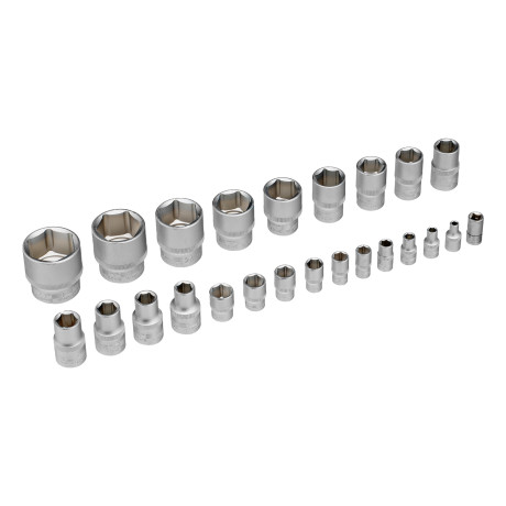 Набор инструментов, 1/2", 1/4", CrV, пластиковый кейс 76 предметов Stels