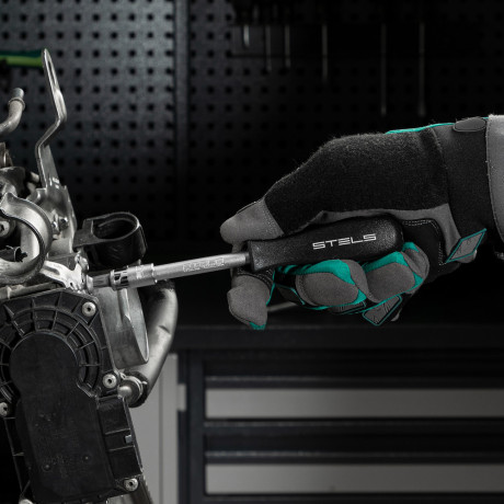 Набор инструментов, 1/2", 1/4", CrV, пластиковый кейс 76 предметов Stels