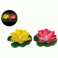 Фигурка прудовая "Кувшинка" с подсветкой, 10см, разноцветная (2шт) 109264 Park