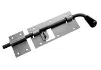 Засов Домарт гаражный с проушиной 400мм мод.2 б/п d-16мм5)