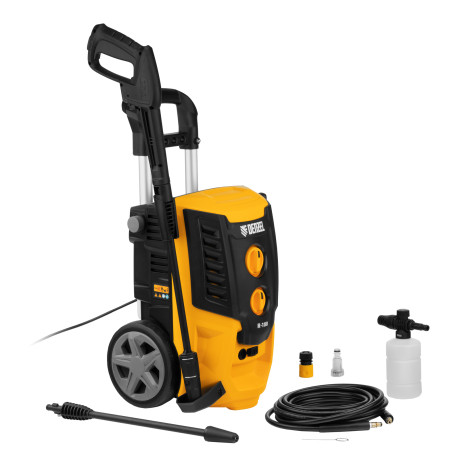 Моечная машина высокого давления R-180, 2200 Вт, 180 бар, 380 л/ч, колесная Denzel