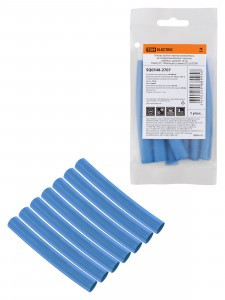 TDM Набор трубок термоусаживаемых, клеевых "Моноцвет, синий 9,5/3,0 SQ0548-2707