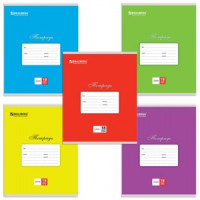 Тетрадь 18л. BRAUBERG линия, обложка мелов. карт., &quot;Классика&quot;, 5 видов, 401992