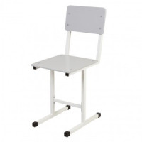Стул Polini kids City S Ученик, 7 гр., белый-серый (мест 1)