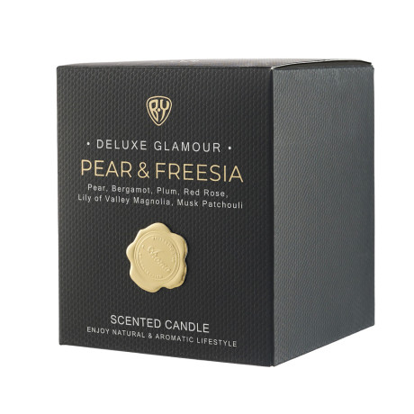 BY Свеча ароматизированная Deluxe Glamour, 200гр., Pear&Freesia