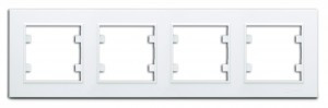 Makel Karea рамка СУ 4 мест. бел. (горизонт.) 56001704