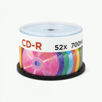 CD-R Mirex Random Color 52X 700MB Cake box 50 (300!) (цена за диск)