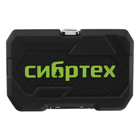 Набор инструментов, 1/4", пластиковый кейс 56 предметов Сибртех