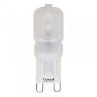General G9 220V 4W(215Lm) 4500K 4K 47,5x16,2 пластик, матовый 653500