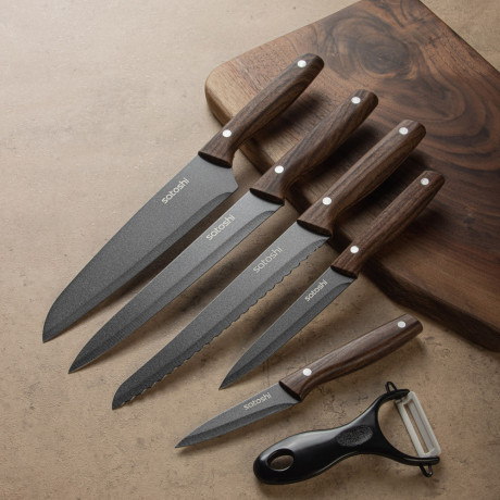 SATOSHI Меллер Набор ножей кухонных в магнитной коробке, 6пр.