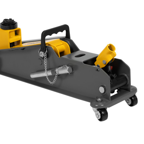 Домкрат гидравлический подкатной с фиксатором, 3 т, 190-532 мм, SUV/ Denzel