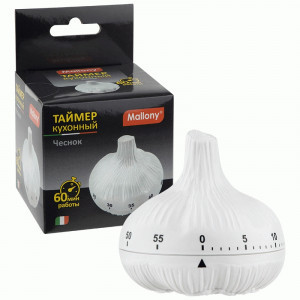 Таймер кухонный Чеснок 7,2*7,2см 109125 Mallony