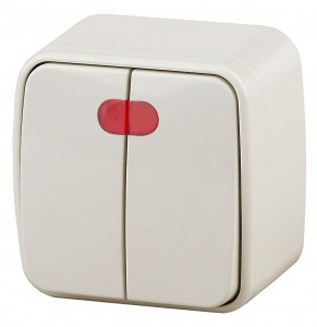 ЭРА Intro Polo выкл. ОУ 2 кл.(инд.) 10A,  сл.кость 3-105-02 53545