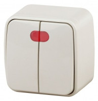 ЭРА Intro Polo выкл. ОУ 2 кл.(инд.) 10A,  сл.кость 3-105-02 53545