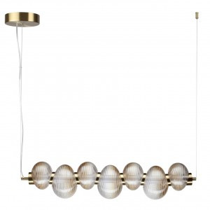 ODEON LIGHT 5095/24L L-VISION ODL25 417 янт. град./стекло Подвес линейн. LED 24W 4000K 2686lm BRUCO