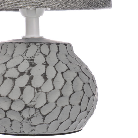 BY Светильник переносной настольный Альмерия, 25 см, Е14, 40 Вт, 230 В, керамика, текстиль, графит