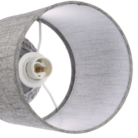 BY Светильник переносной настольный Альмерия, 25 см, Е14, 40 Вт, 230 В, керамика, текстиль, графит