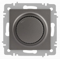 ЭРА Intro Accent мех. диммер СУ (поворотный) 600Вт 230В, титан 6-401-09