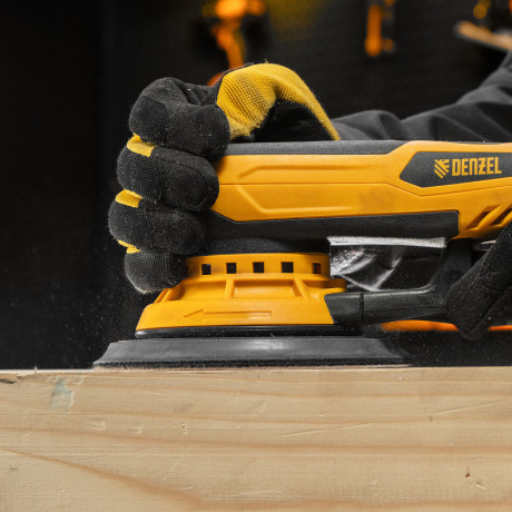 Машина шлифовальная орбитальная бесщет OS-150-BL, 350 Вт, 4000-10000 об/мин Denzel