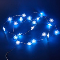 Гирлянда-нить (бат) Роса 20LED белый 1,9м (2AA не в/к) ULD-S1900-020/STB/2AA WHITE SNOWFLAKES Uniel
