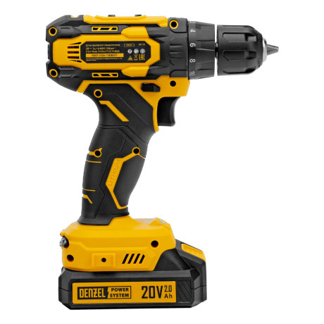 Дрель-шуруповерт аккумуляторная CDQ-20, Li-Ion, 20 В// Denzel