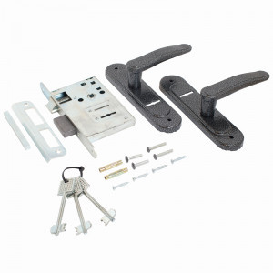 Замок врезной с/руч Птимаш ЗВ9-4.03 серебро (10)