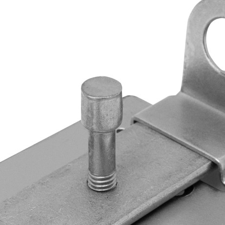 Задвижка дверная ЗД-04, цинк, (Металлист)