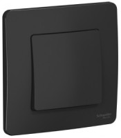 Systeme Electric BLANCA выкл. (перекл. проходной) СУ 1 кл. 10А антрацит (пл.осн.) BLNVS010606 (5!)