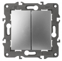 ЭРА Elegance мех. выкл. (перекл.) СУ 2 кл. (перекрестный) 10А, 250В алюминий автоклеммы 14-1112-03